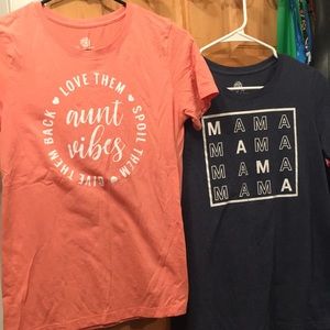 A bundle of 2 T shirts